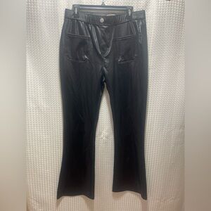 THRILL Premium Quality Faux Leather Flare Pants – Women’s Plus Size 1X